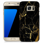Skal till Samsung Galaxy S7 Edge - Marble - Svart