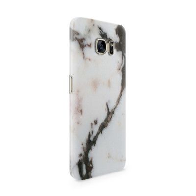 Skal till Samsung Galaxy S7 Edge - Marble - Vit