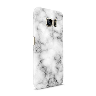 Skal till Samsung Galaxy S7 - Marble - Vit/Svart