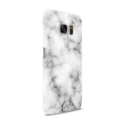 Skal till Samsung Galaxy S7 - Marble - Vit/Svart