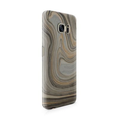 Skal till Samsung Galaxy S7 Edge - Oljefärg - Grå