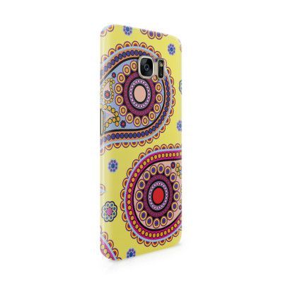 Skal till Samsung Galaxy S7 Edge - Orientalisk - Gul