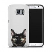Tough mobilskal till Samsung Galaxy S7 Edge - Peeking Cat