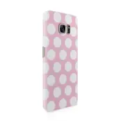 Skal till Samsung Galaxy S7 Edge - Polka - Rosa