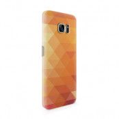 Skal till Samsung Galaxy S7 Edge - Polygon - Orange