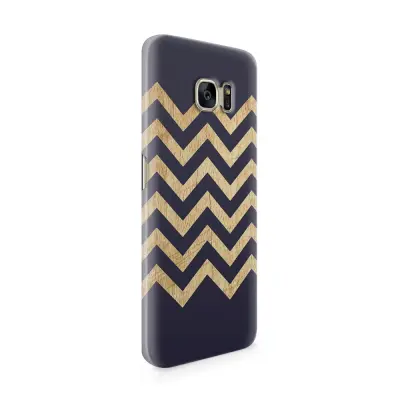 Skal till Samsung Galaxy S7 Edge - Ränder - Wood