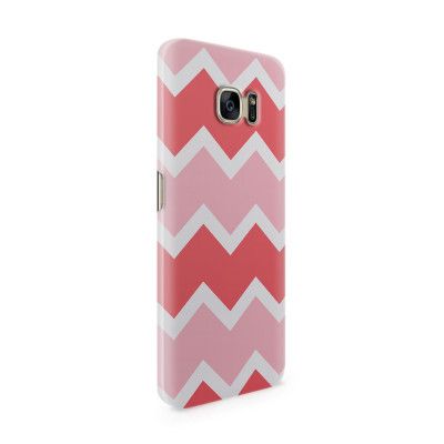 Skal till Samsung Galaxy S7 Edge - Retro ränder - Rosa