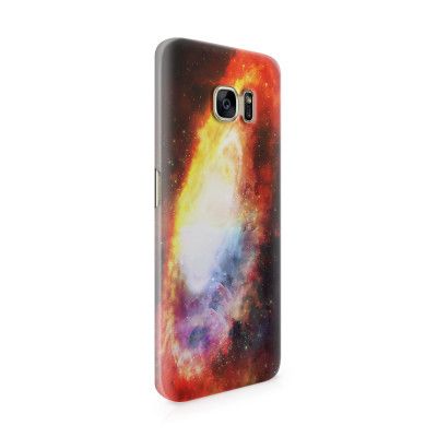Skal till Samsung Galaxy S7 Edge - Rymden - Röd
