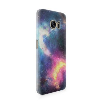 Skal till Samsung Galaxy S7 Edge - Rymden - Svart/Blå