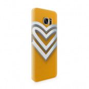 Skal till Samsung Galaxy S7 Edge - Steel heart - Orange