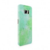 Skal till Samsung Galaxy S7 Edge - Vattenfärg - Grön