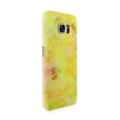 Skal till Samsung Galaxy S7 Edge - Vattenfärg - Gul