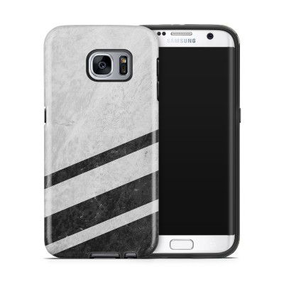 Tough mobilskal till Samsung Galaxy S7 Edge - White Striped Marble