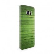 Skal till Samsung Galaxy S7 Edge - Wood - Grön