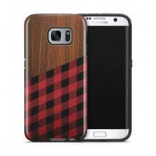 Tough mobilskal till Samsung Galaxy S7 Edge - Wooden Lumberjack B