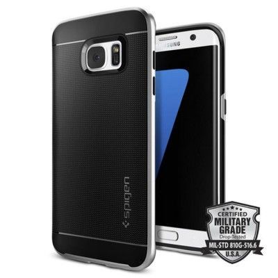 Spigen Neo Hybrid Skal till Samsung Galaxy S7 Edge - Silver