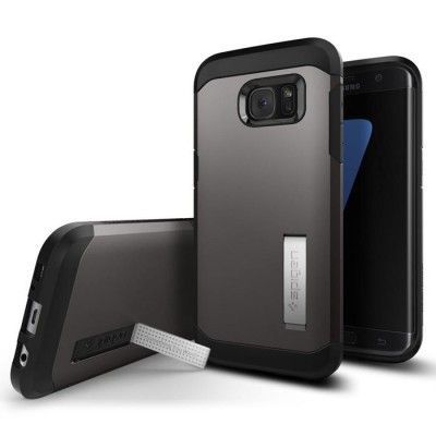 SPIGEN Tough Armor Skal till Samsung Galaxy S7 Edge - Gunmetal