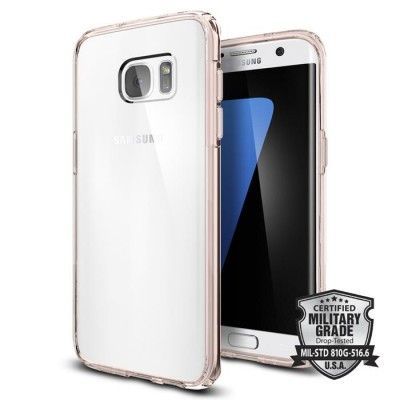 SPIGEN Ultra Hybrid Skal till Samsung Galaxy S7 Edge - Rose Crystal