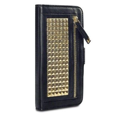 Stud Plånboksfodral till Samsung Galaxy S7 Edge - Svart