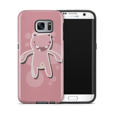 Tough mobilskal till Samsung Galaxy S7 Edge - Bubbelmonster - Rosa