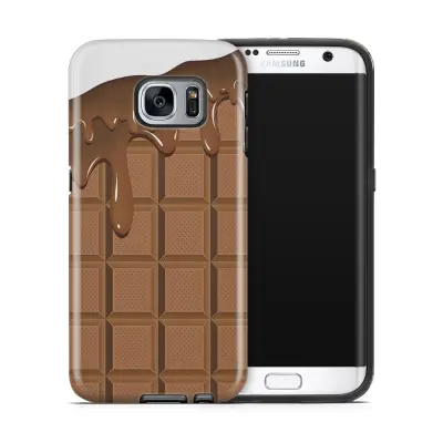 Tough mobilskal till Samsung Galaxy S7 Edge - Choklad