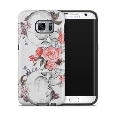 Tough mobilskal till Samsung Galaxy S7 Edge - Dödskallar rosor