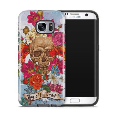 Tough mobilskal till Samsung Galaxy S7 Edge - Dödskalle - Day of the dead