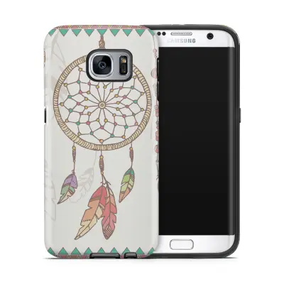 Tough mobilskal till Samsung Galaxy S7 Edge - Drömfångare - Vit