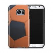 Tough mobilskal till Samsung Galaxy S7 Edge - Fotboll - Orange