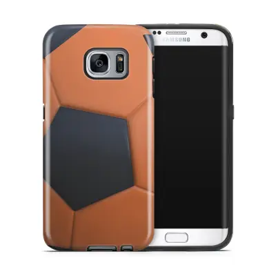 Tough mobilskal till Samsung Galaxy S7 Edge - Fotboll - Orange