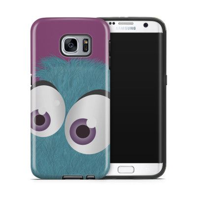 Tough mobilskal till Samsung Galaxy S7 Edge - Fuzzy monster - Blå