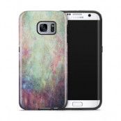 Tough mobilskal till Samsung Galaxy S7 Edge - Grunge texture - Ljusblå
