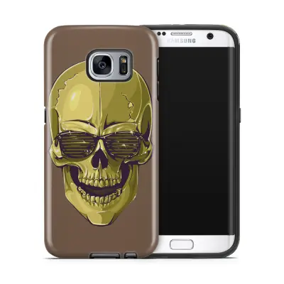 Tough mobilskal till Samsung Galaxy S7 Edge - Hipster Skull Brun