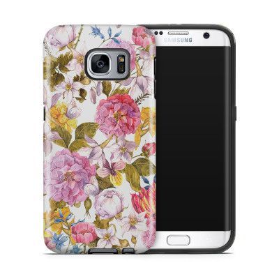 Tough mobilskal till Samsung Galaxy S7 Edge - Hortensia - Vit