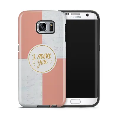 Tough mobilskal till Samsung Galaxy S7 Edge - I adore you