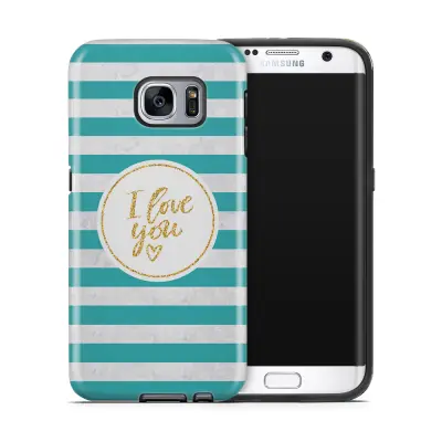 Tough mobilskal till Samsung Galaxy S7 Edge - I love you