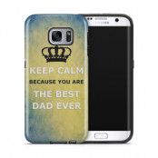 Tough mobilskal till Samsung Galaxy S7 Edge - Keep Calm - Best dad