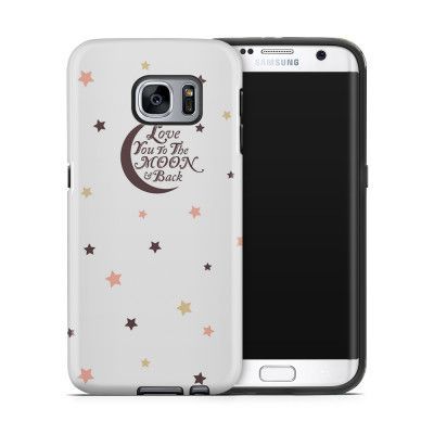 Tough mobilskal till Samsung Galaxy S7 Edge - Love you to the moon and back - Br
