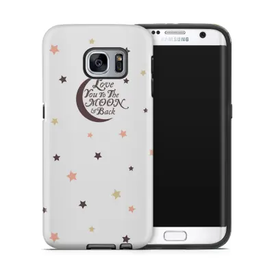 Tough mobilskal till Samsung Galaxy S7 Edge - Love you to the moon and back - Br