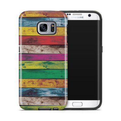 Tough mobilskal till Samsung Galaxy S7 Edge - Målade brädor