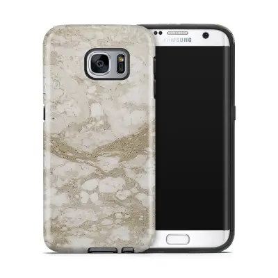 Tough mobilskal till Samsung Galaxy S7 Edge - Marble - Beige