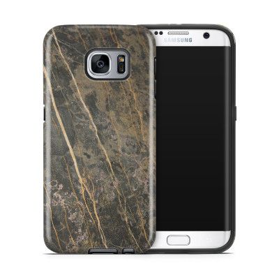 Tough mobilskal till Samsung Galaxy S7 Edge - Marble - Brun
