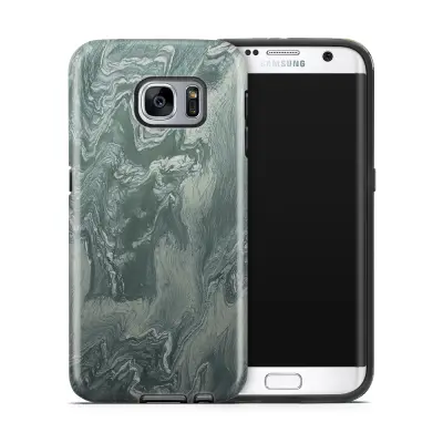 Tough mobilskal till Samsung Galaxy S7 Edge - Marble - Grön