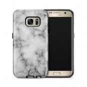 Tough mobilskal till Samsung Galaxy S7 - Marble - Vit/Svart
