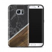Tough mobilskal till Samsung Galaxy S7 Edge - Marble Wood