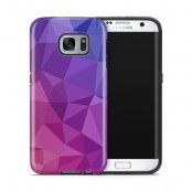 Tough mobilskal till Samsung Galaxy S7 Edge - Polygon - Lila