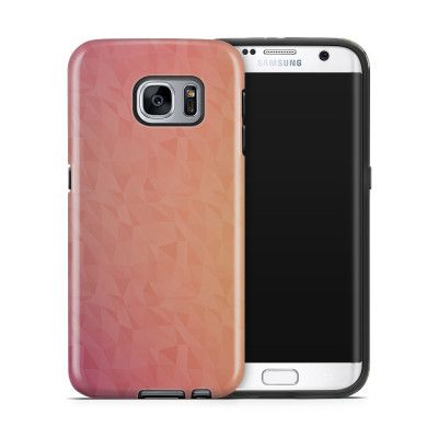 Tough mobilskal till Samsung Galaxy S7 Edge - Prismor - Rosa/Orange