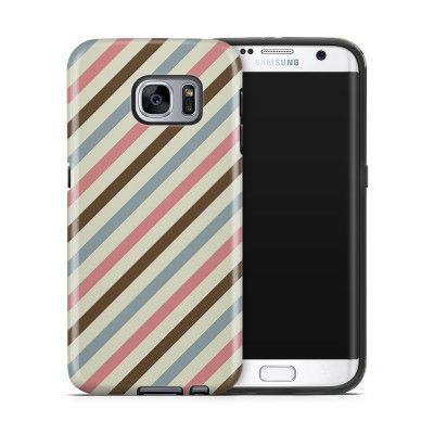 Tough mobilskal till Samsung Galaxy S7 Edge - Retro ränder