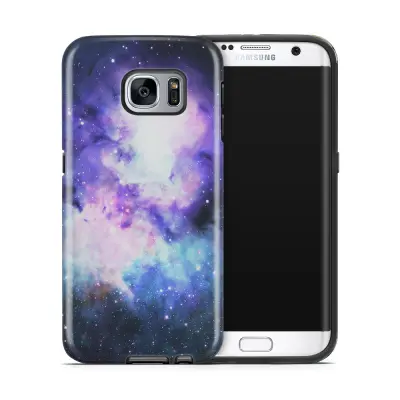 Tough mobilskal till Samsung Galaxy S7 Edge - Rymden - Lila/Blå