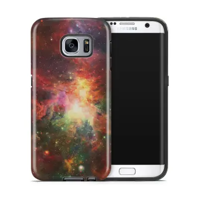 Tough mobilskal till Samsung Galaxy S7 Edge - Rymden - Röd/Grön